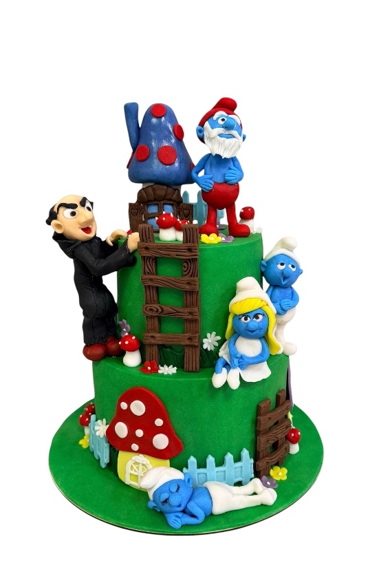 The smurfs cake
